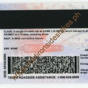 Texas Driver License(New TX U21 2020)