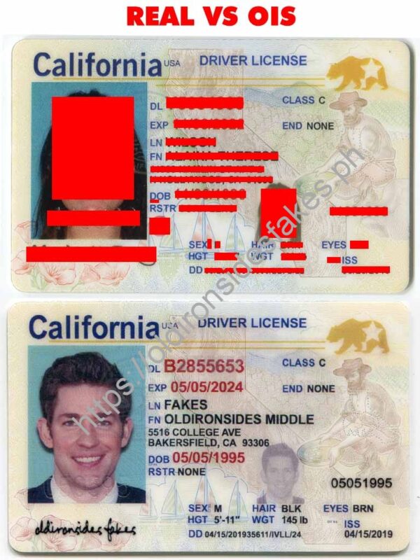 OldIronsidesFakes PH - California Driver License(New CA O21)