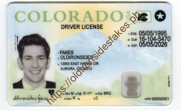 Colorado Driver License(New CO 2020) - OldIronsidesFakes PH