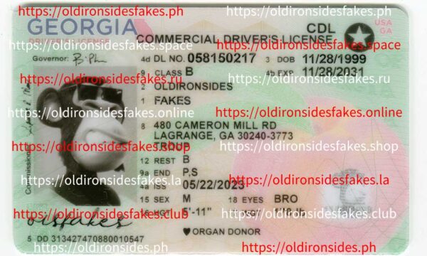 Georgia Driver License(New GA 2022 CDL PolyCard)